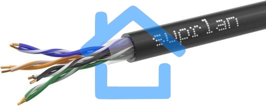 Кабель информационный Suprlan Premium 01-1012-2, кат.5E FTP 4 пары X24AWG PVC внутренний, 305м, серый