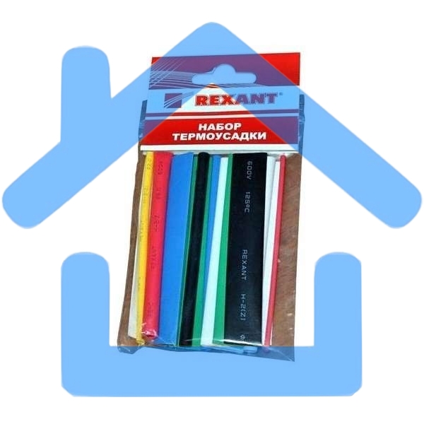 Термоусаживаемые трубки MULTICOLOR 2:1 (Набор 13 шт.) Rexant