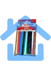 Термоусаживаемые трубки MULTICOLOR 2:1 (Набор 13 шт.) Rexant