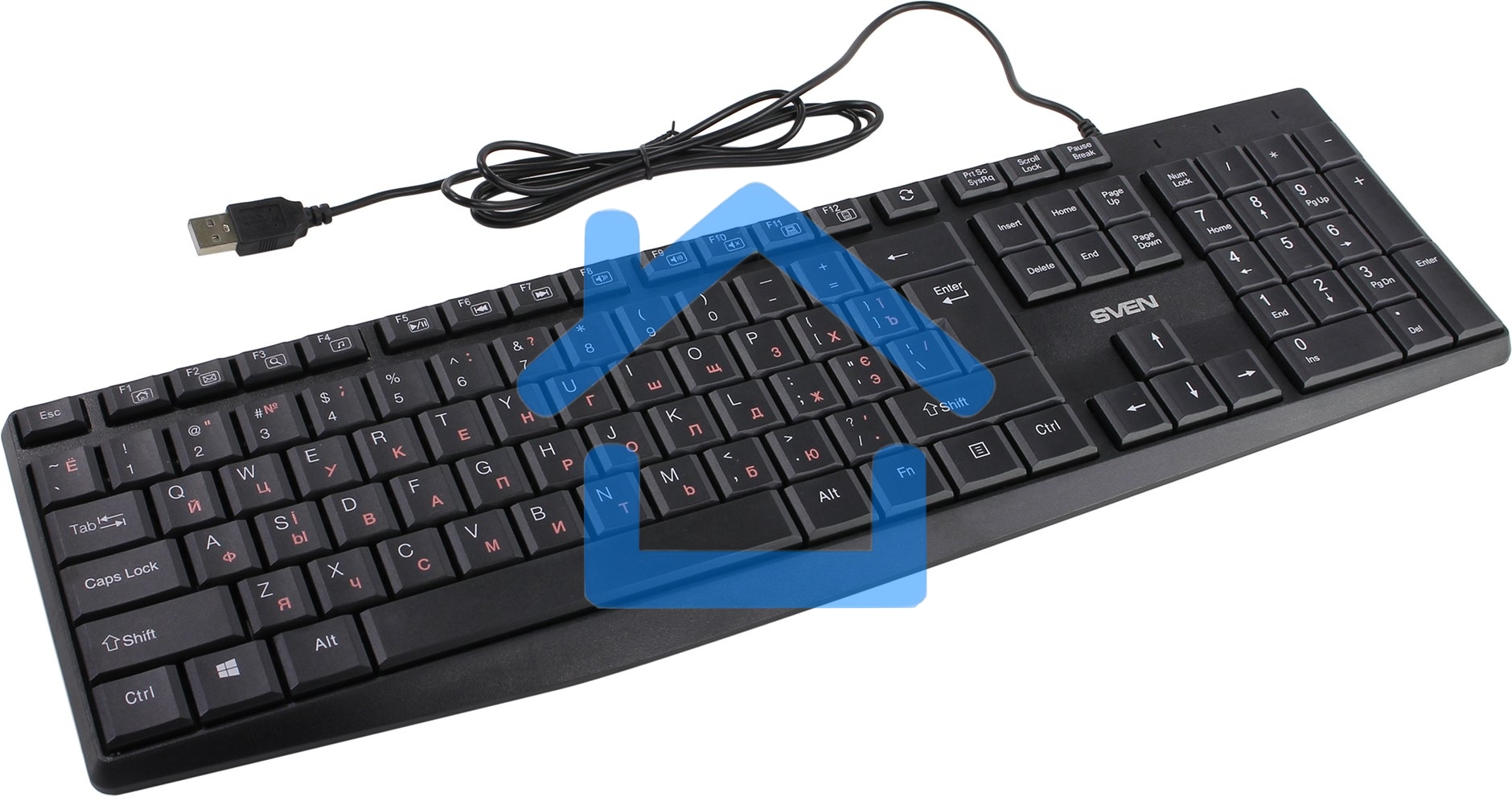 Клавиатура Sven KB-S305 черная USB