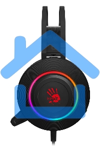 Наушники с микрофоном A4 Bloody G521 черный 2.3м мониторные USB оголовье черный