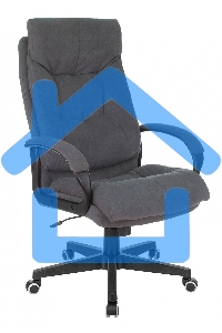 Кресло руководителя Бюрократ CH-824 Fabric Alfa 44 серый, крестовина пластик
