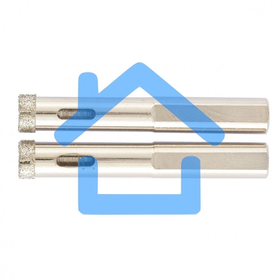 Сверло алмазное Matrix по керамограниту, 8 х 67 мм, 3-гранный хвостовик 2 шт.