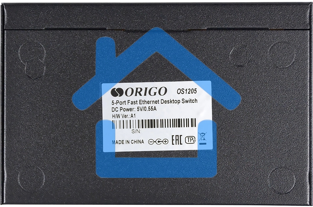 Неуправляемый 5-портовый коммутатор ORIGO OS1205/A1A 10/100 Мбит/с