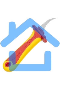 Нож диэлектрический СИБРТЕХ, серповидная рабочая кромка полотна 78804