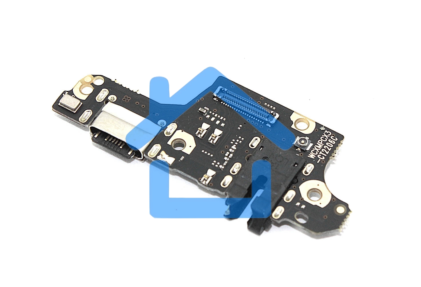 Нижняя плата с разъемом зарядки и микрофоном для Xiaomi Pocophone X3, X3 Pro