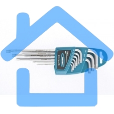 Набор ключей GROSS 16407имбусовых torx-tt 9шт: t10-t50 удлиненные s2 сатинированные