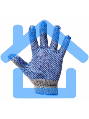 Перчатки х/б с покрытием ПВХ (