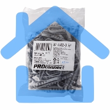 Дюбель-хомут нейлоновый PROconnect 11-18 мм, серый, упаковка 100 шт.