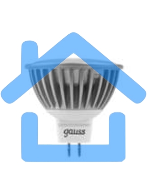 Лампа светодиодная Gauss MR16 5Вт 2700К тепл. белый  GU5.3 500лм 12В FROST