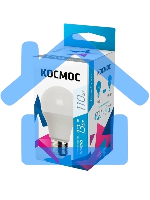 Лампа светодиодная LED BASIC A60 13Вт 220В E27 4500К Космос LkecLED13wA60E2745