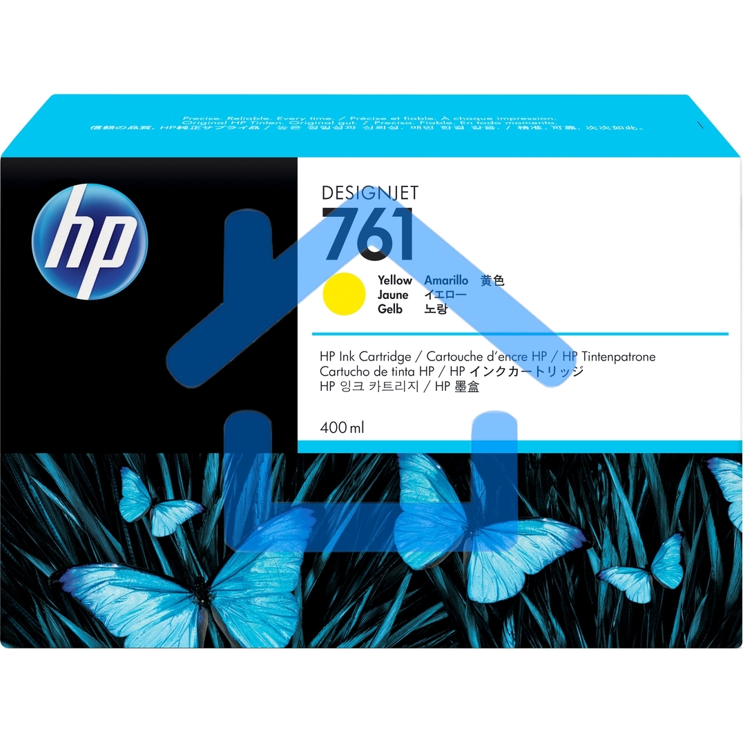 Картридж струйный HP №761 CM992A желтый для HP DJ T7100