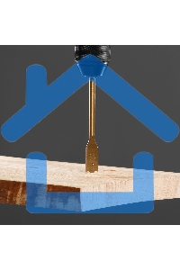 Набор сверл Matrix перовых по дереву, 10-12-14-16-18-20-22-25 мм 8 шт дерев,