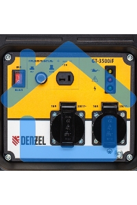 Электрогенератор бензиновый инверторный Denzel GT-3500iF, 3.5 кВт, 97 дБ, 27 кг