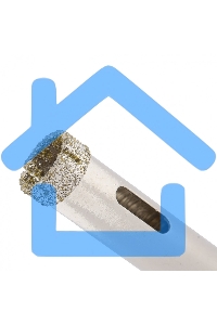 Сверло алмазное Matrix по керамограниту, 8 х 67 мм, 3-гранный хвостовик 2 шт.