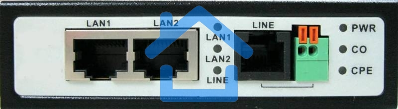 Удлинитель Ethernet (VDSL) на 2 порта до 3000м (необходимо 2 устройства)