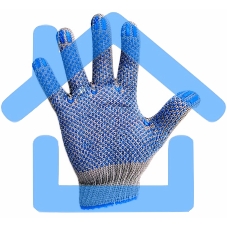 Перчатки х/б с покрытием ПВХ (