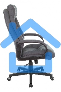 Кресло руководителя Бюрократ CH-824 Fabric Alfa 44 серый, крестовина пластик