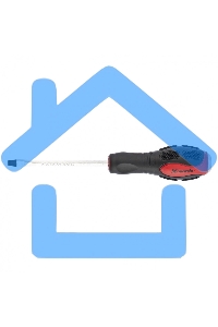 Ударная отвертка Matrix, SL6x100 мм, двух-компонентная рукоятка, CrV