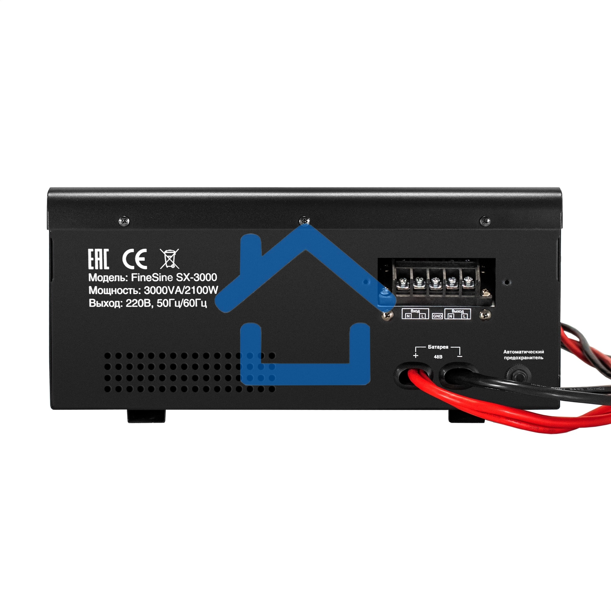 Комплект Источник бесперебойного питания EX296003RUS + батарея 120Aч EX285657RUS 4шт ExeGate FineSine SX-3000.LCD.AVR.2SH.T + батарея ExeGate HRL 12-120 (12В, 120Ач) 4шт