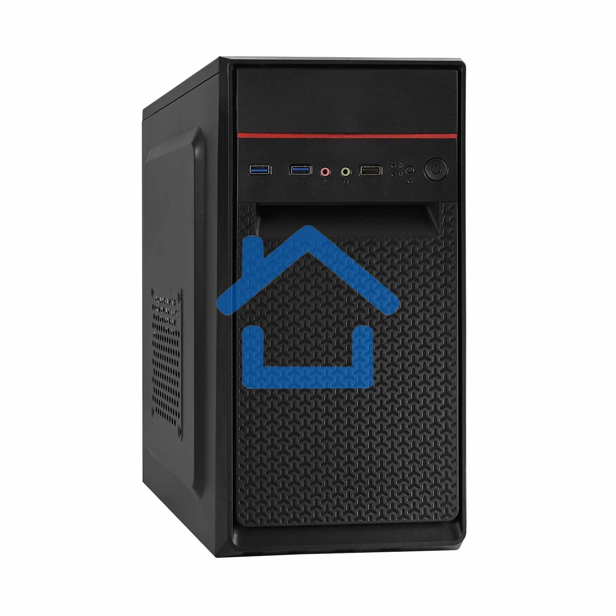 Компьютерный корпус Minitower ExeGate BAA-107U-UNS350 (mATX, БП UNS350 с вент. 12см, 1*USB+2*USB 3.0, аудио, черный)
