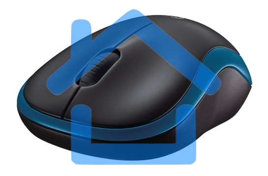 Мышь беспроводная Logitech M185 синий, 1000 dpi, радиоканал, USB, кнопки - 3