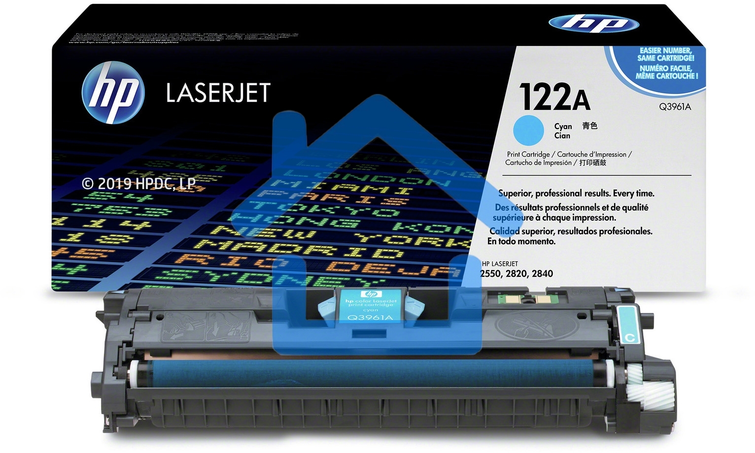 Картридж лазерный HP Color LaserJet Q3961A голубой для Color LaserJet 2550