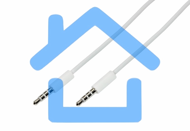 Аудиокабель Rexant 3,5 мм штекер-штекер 0,5 м белый