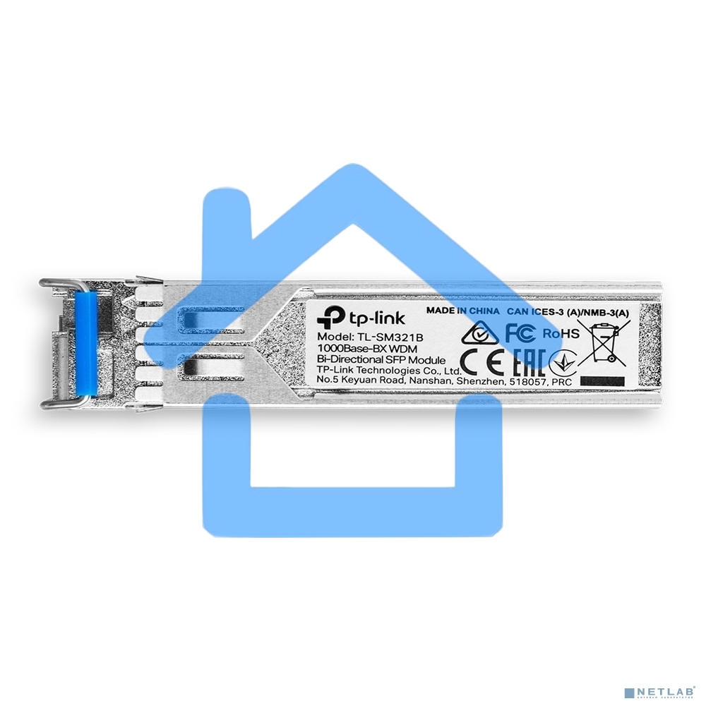 Модуль SFP TP-Link SMB TL-SM321B 1000Base-BX WDM LC TX:1310nm RX:1550nm 10км