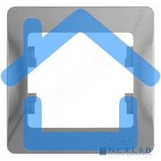 Рамка 1-м Glossa алюм. SchE GSL000301