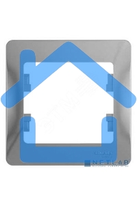 Рамка 1-м Glossa алюм. SchE GSL000301