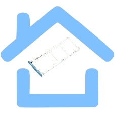 Лоток для SIM-карты Xiaomi Redmi 6 Pro синий