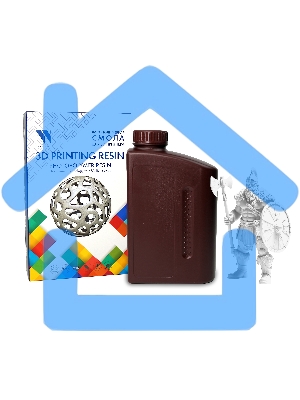 Фотополимерная смола NVPRINT Toughness Resin White для 3D печати 1 кг (бут)