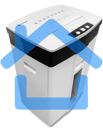 Шредер ГЕЛЕОС УМ28-5, DIN P-5 (5 ур-нь секр.), 28 литров, фрагмент 1,9х12мм, 13-14 лист (70г/м2), CD/пл.карты/скрепки/скобы,