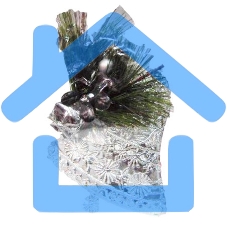 Подвеска Колокольчик, новогодняя, 10см.N3-36/69E