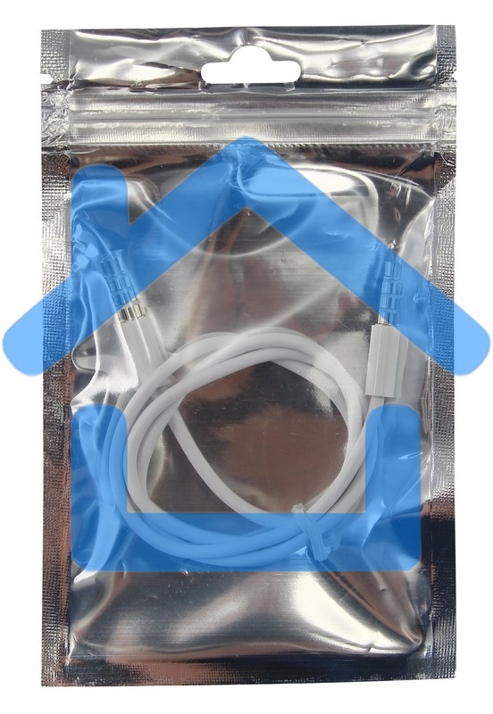 Аудиокабель Rexant 3,5 мм штекер-штекер 0,5 м белый