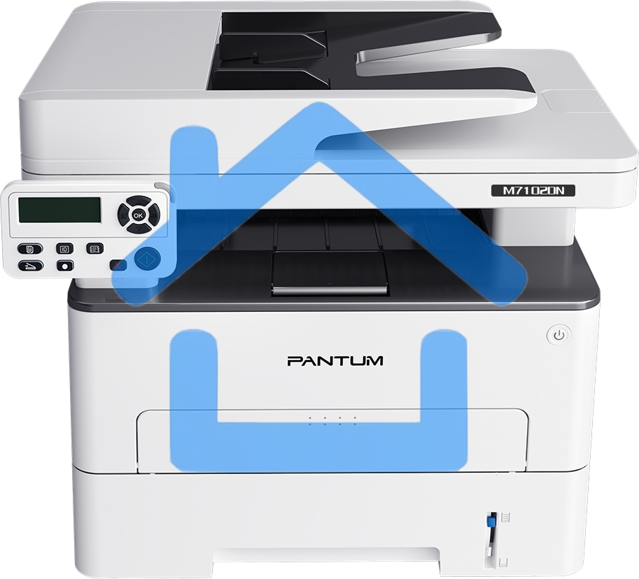 МФУ лазерное Pantum M7102DN, A4, ч/б, печ. до 33 стр/мин., скан. до 24 стр/мин., 1200x1200dpi, USB, RJ-45