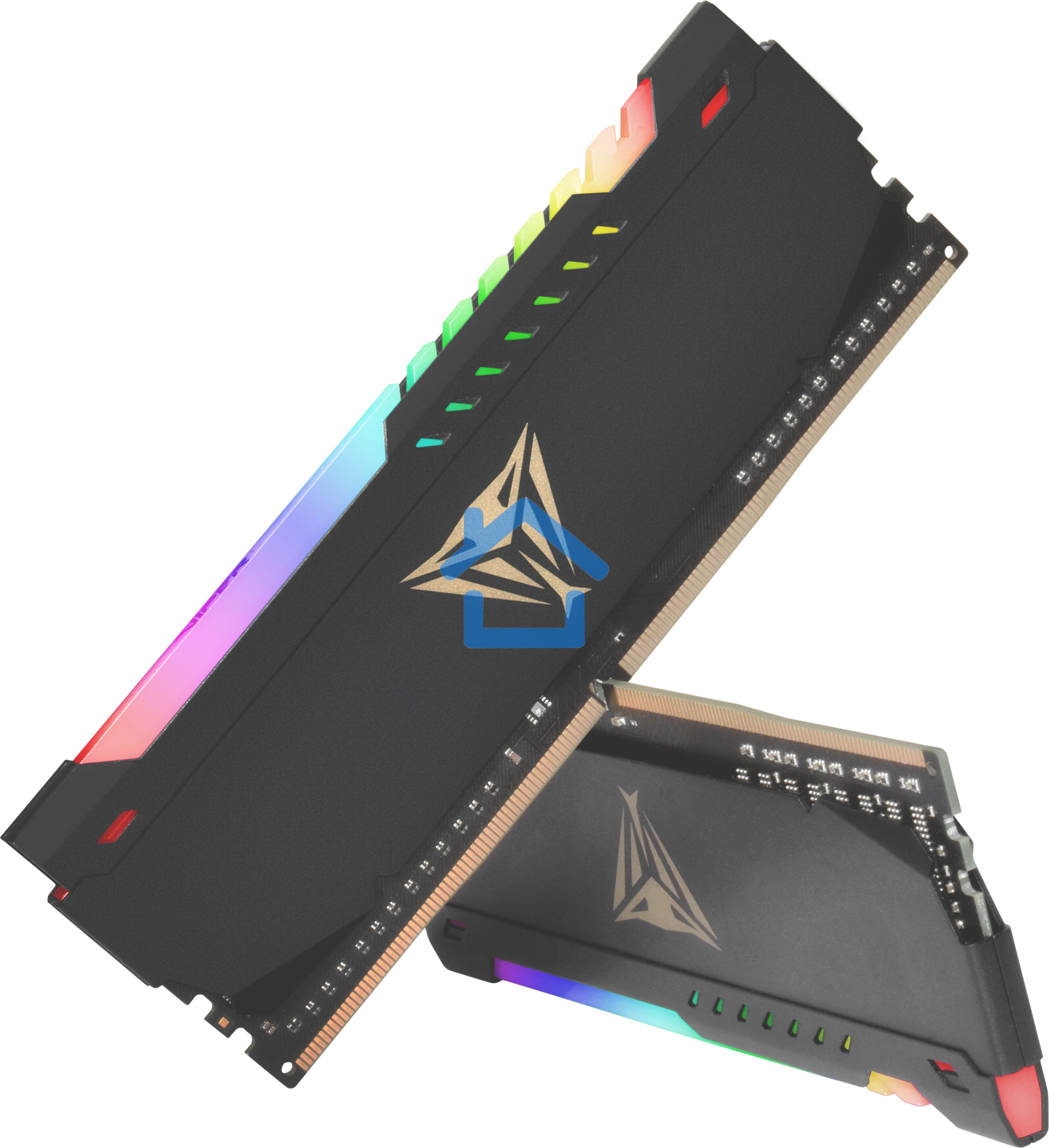 Оперативная память Patriot Viper Steel, DDR4, 64Gb (2x32Gb), 3200MHz, CL18, DIMM, с радиатором, RGB, черный