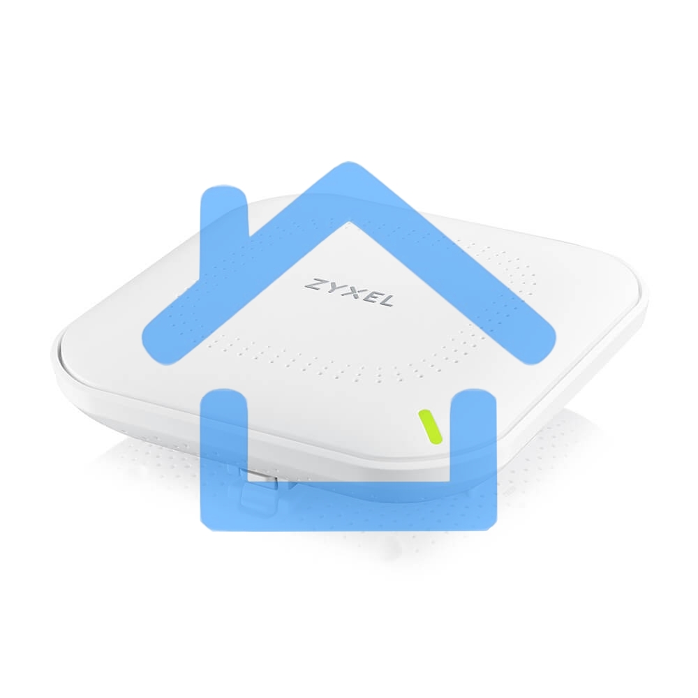 Точка доступа Zyxel NebulaFlex NWA90AX PRO, WiFi 6, 802.11a/b/g/n/ac/ax (2,4 и 5 ГГц), MU-MIMO, антенны 3x3, до 575+2400 Мбит/с, 1xLAN 2.5GE, PoE, защита от 4G/5G, БП в комплекте