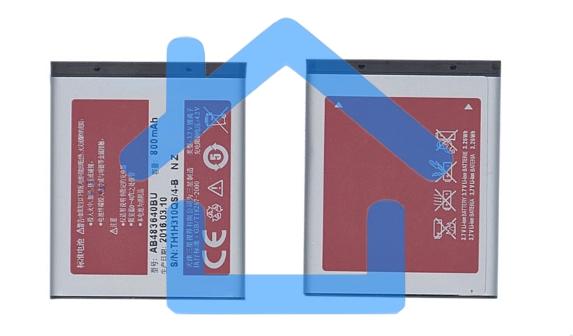 Аккумуляторная батарея AB483640BE/AB533640BE для Samsung GT-C3050/C3053/S7350/S8300/SGH-E740