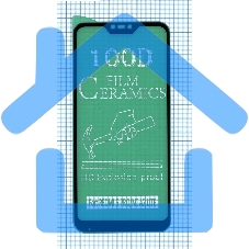 Керамическая пленка (стекло) для Xiaomi Redmi 6 Pro черный