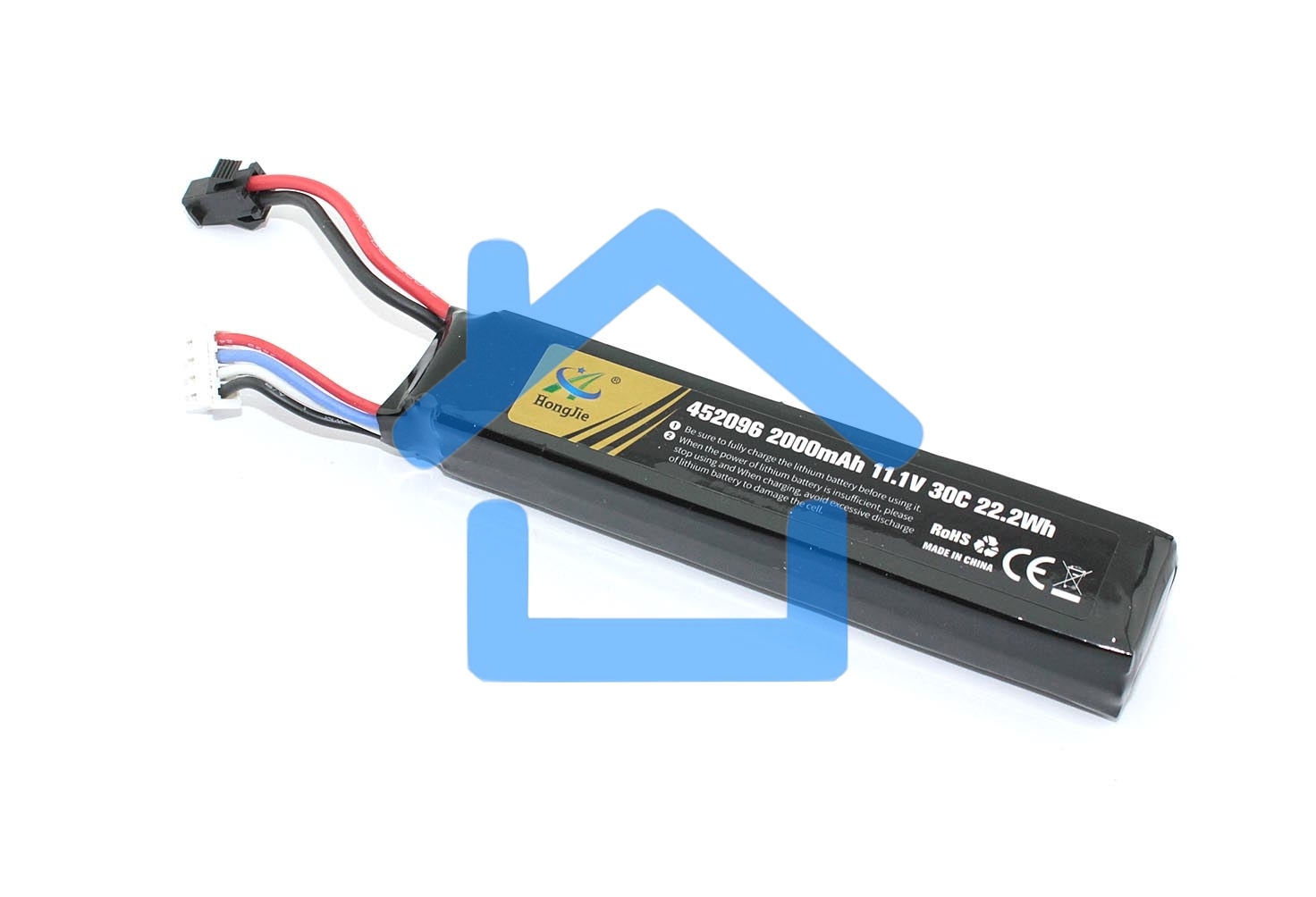 Аккумулятор Li-Pol 11.1v 452096 2000mah разъем SM