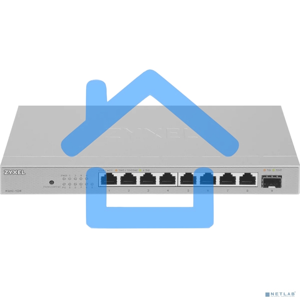 Коммутатор Zyxel XMG-108-ZZ0101F 8x2.5Гбит/с 1SFP+ неуправляемый