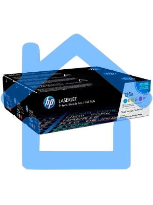 Картридж лазерный комплект HP CF373AM голубой/пурпурный/желтый для CLJ CP1215/1515 3 х 1400стр.