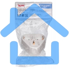 Сетевой разветвитель Buro BU-PS3VG-W (3 розетки) белый (пакет ПЭ)