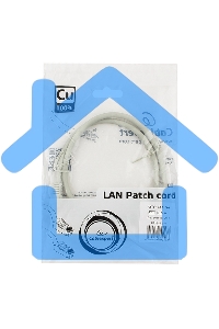 Патч-корд медный UTP Cablexpert PP10-0.5M кат.5, 0.5м, литой, многожильный (серый)