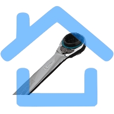 Набор ключей накидных GROSS 14893с трещоткой, 8 - 19 мм, 2 шт., многоразмерные, реверсивные, CrV