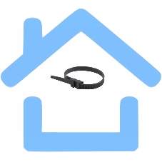 Хомут-стяжкa нейлоновая усиленная с двойным горизонтальным замком Rexant 260x9,0 мм, черная, упаковка 100 шт.