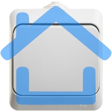 Переключатель 1-кл. ОП Этюд 10А IP44 сер. SchE BA10-046C