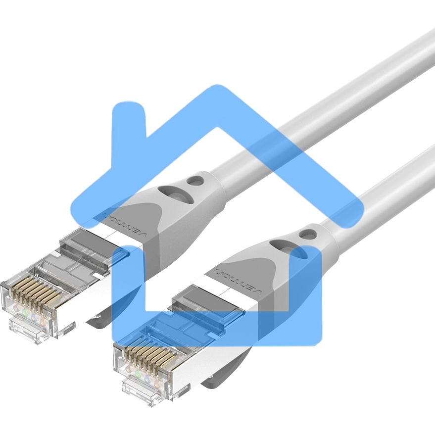 Патч-корд Vention прямой SFTP cat.6A, RJ45 - 0,5м. Серый
